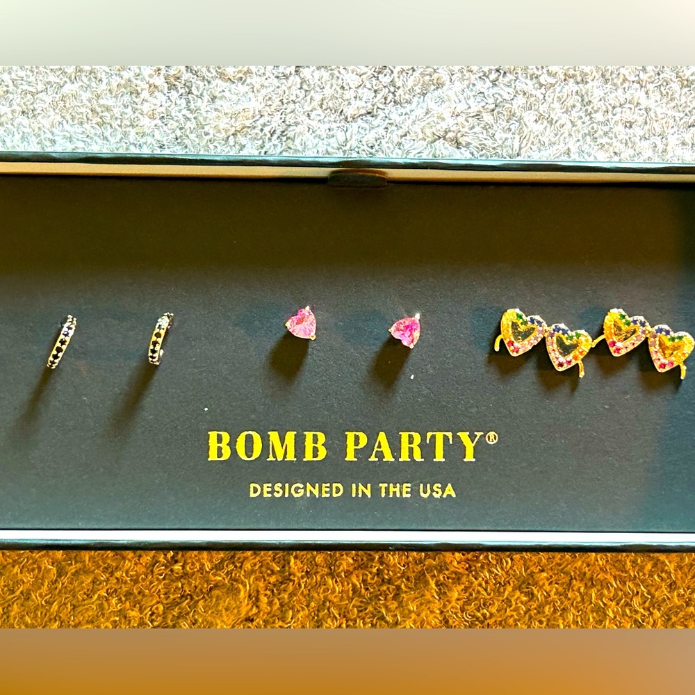 Bomb Party Simply Studs, “Rose Colored Glasses”